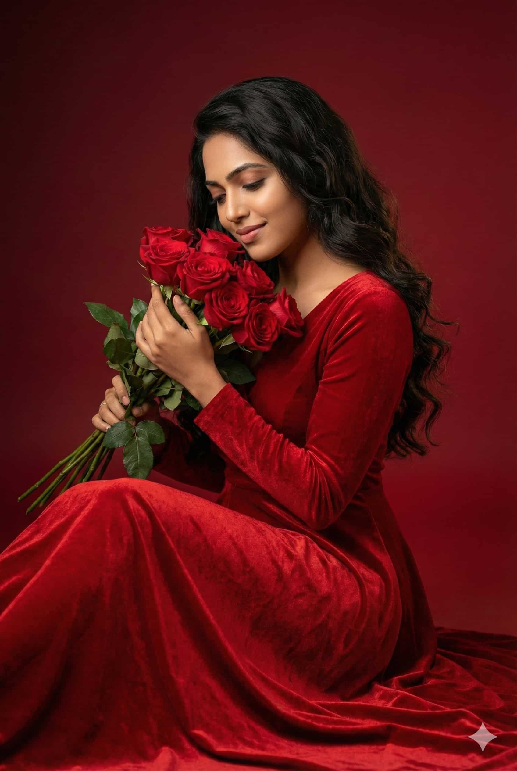 Romantic Red Portrait