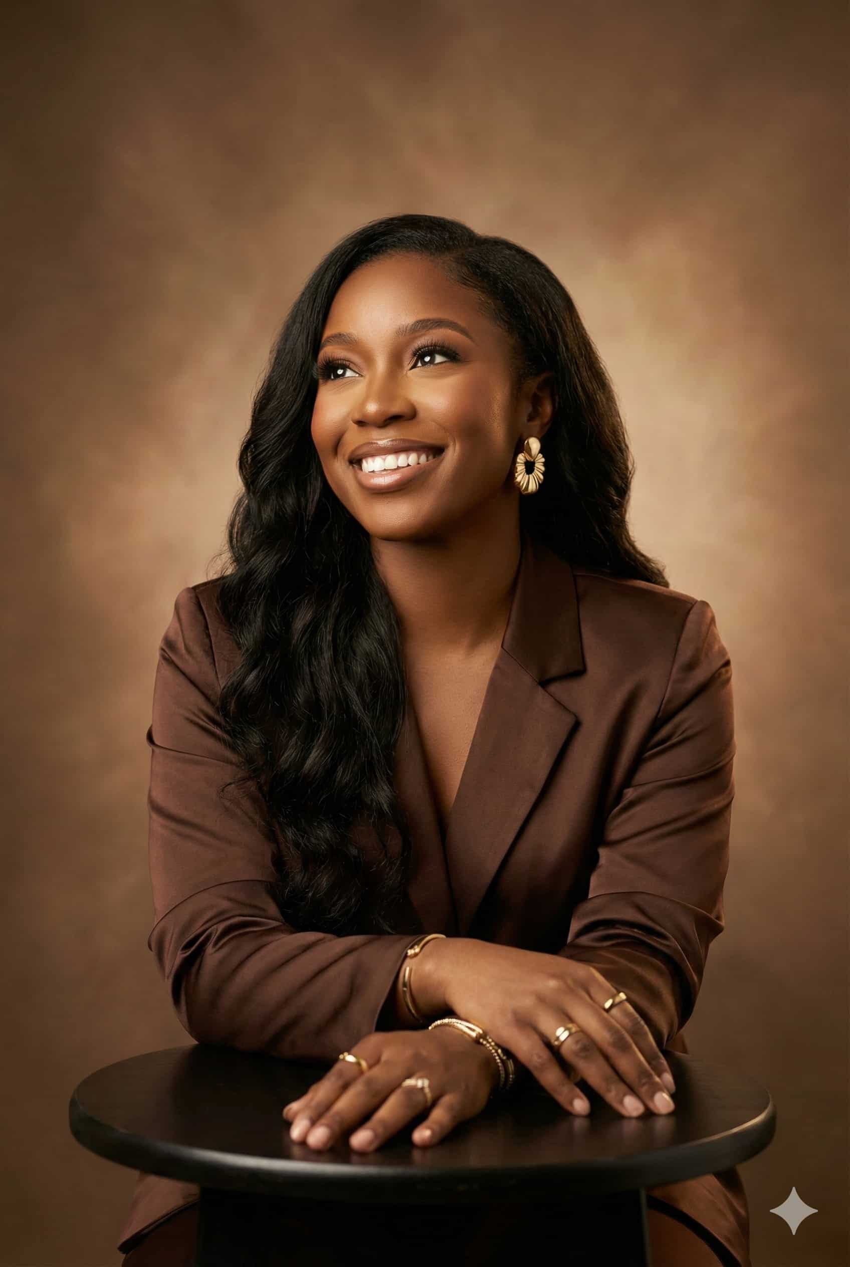 Elegant Brown Portrait