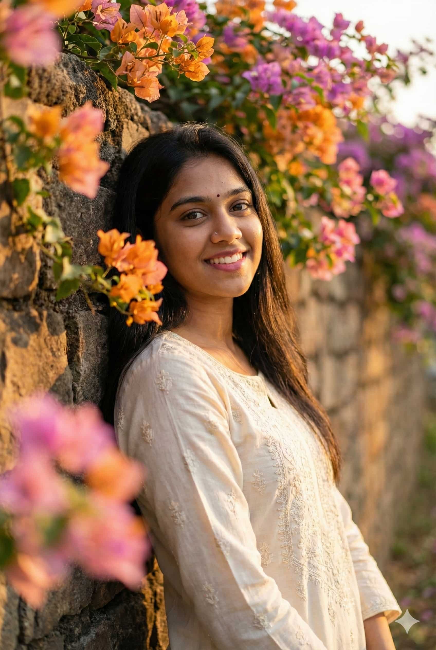 Vibrant Bougainvillea Portrait